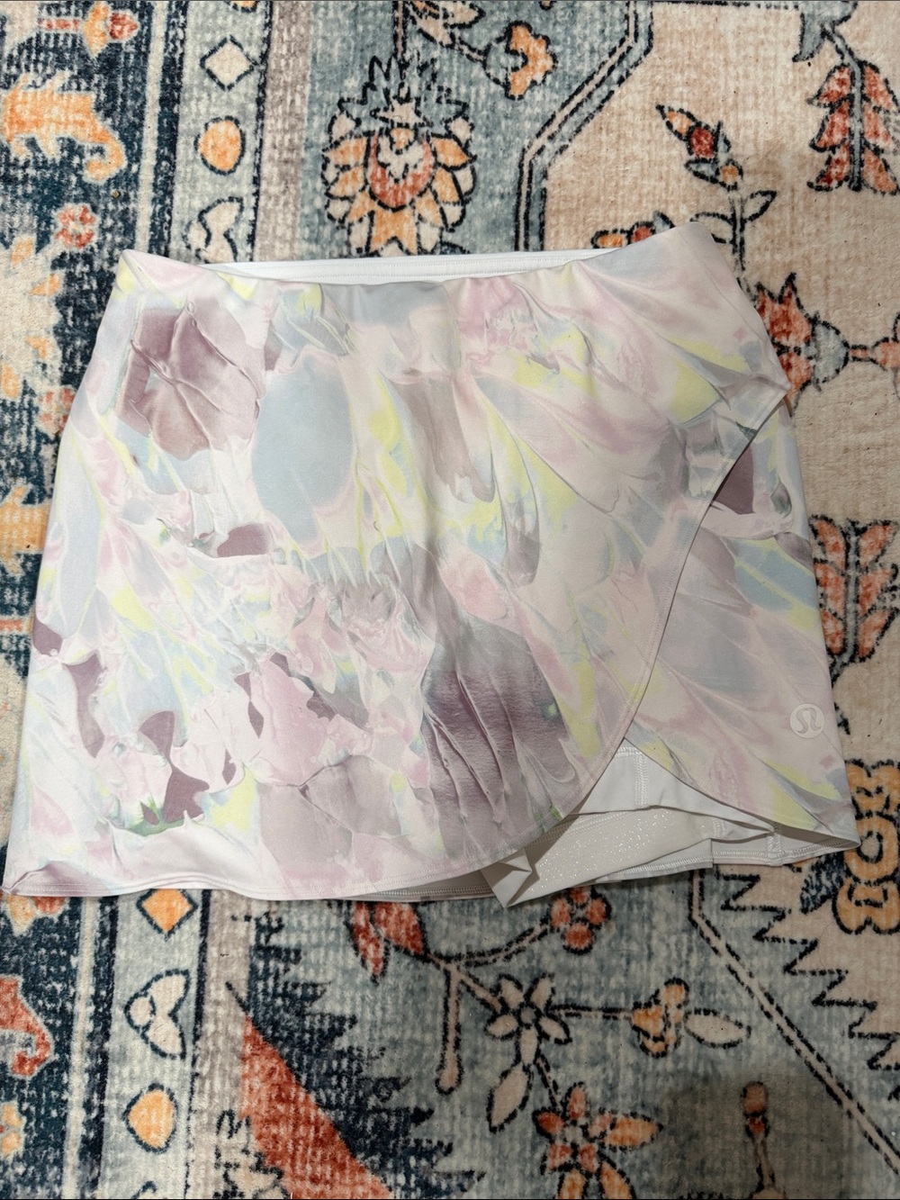 lululemon athletica Pastel Marble Skater Skirt - Pink/Yellow/Blue